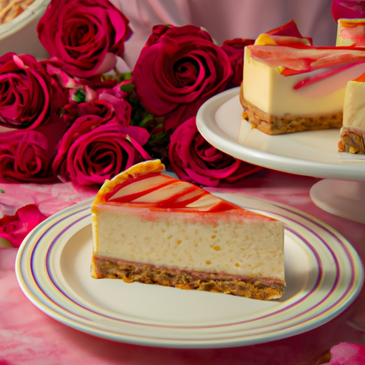 Strawberry Rose Cheesecake