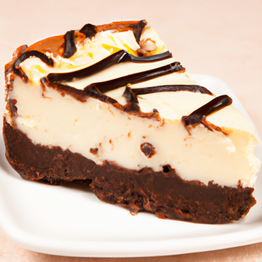 Black & White Cheesecake with Fudgy Brownie Topping