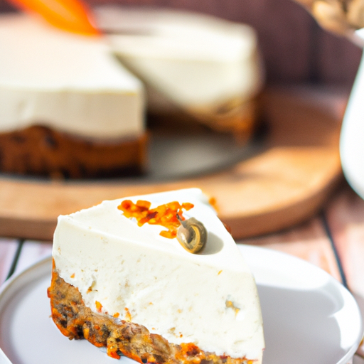 Carrot Cake Cheesecake with Whipped Cream Topping