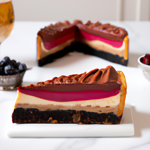 Wine & Berries Cheesecake with Peanut Butter Cup Topping