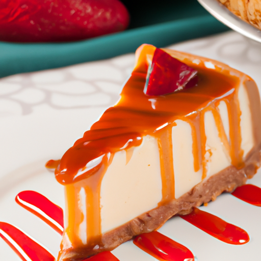 Caramel Strawberry Cheesecake