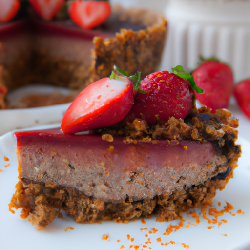 Balsamic Strawberry Quinoa Cheesecake