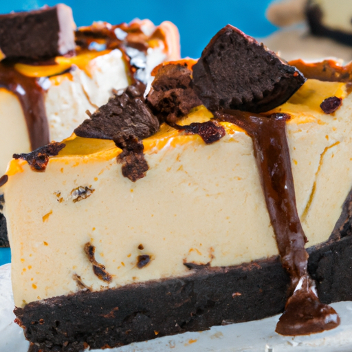 Oreo Greek Yogurt Cheesecake with Hot Fudge Topping