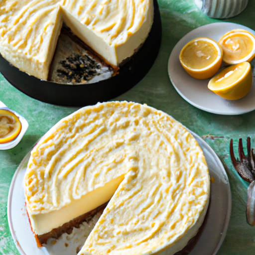 Refreshing Lemon Olive Oil Cheesecake