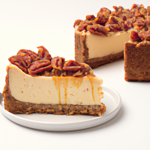 Maple Pecan Cheesecake with Toffee Crunch Topping