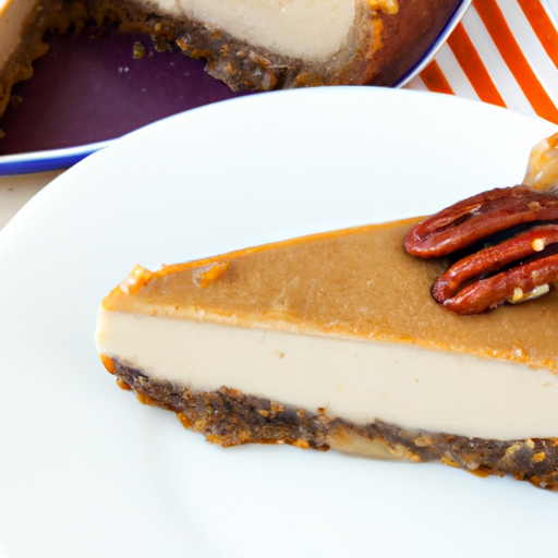 Date Walnut Cheesecake with Nutmeg Sweet Potato Filling and Kahlua Espresso Topping