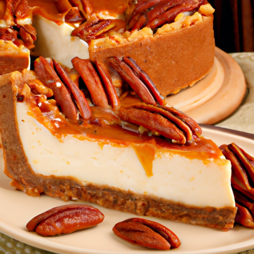 Candied Pecan Cheesecake