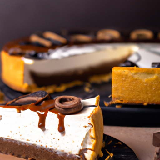 Oreo Salted Caramel Cheesecake with Chocolate Ganache Topping