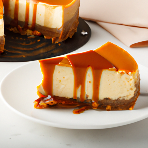 Salted Caramel Cheesecake with Graham Cracker Base