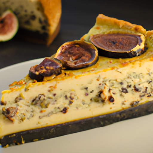 Garlic Parmesan Cheesecake with Fig & Olive Tapenade