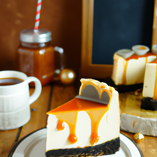 Oreo Salted Caramel Cheesecake with Caramel Macchiato Topping