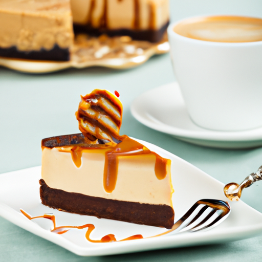 Decadent Chocolate Hazelnut Cheesecake with Caramel Macchiato Topping