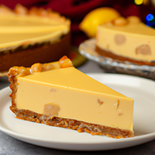 Lemon Vanilla Peanut Cheesecake