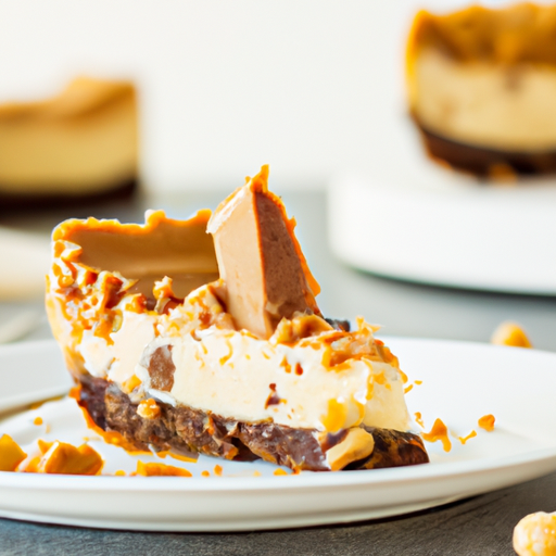 Peanut Butter Cup and Toffee Cheesecake