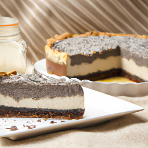 Cookies & Cream Chia Seed Cheesecake with Chocolate Ganache Topping Recipe