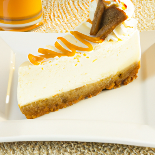 Creamy Carrot Cheesecake with Vanilla Bean Frappuccino Topping