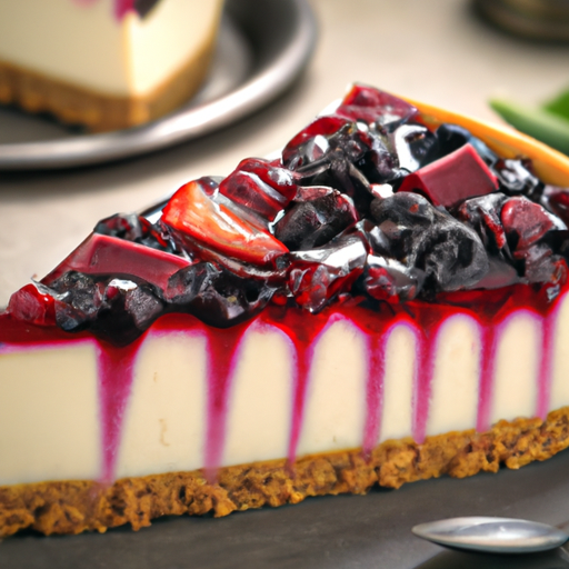 Decadent Triple Berry Cheesecake