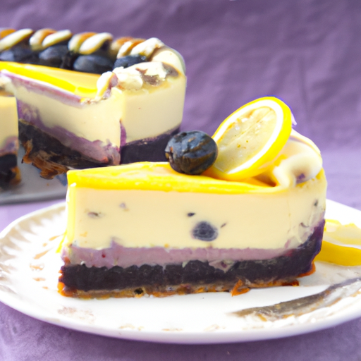 Oreo Blueberry Lemon Cheesecake