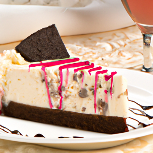 Champagne Raspberry Black & White Cheesecake