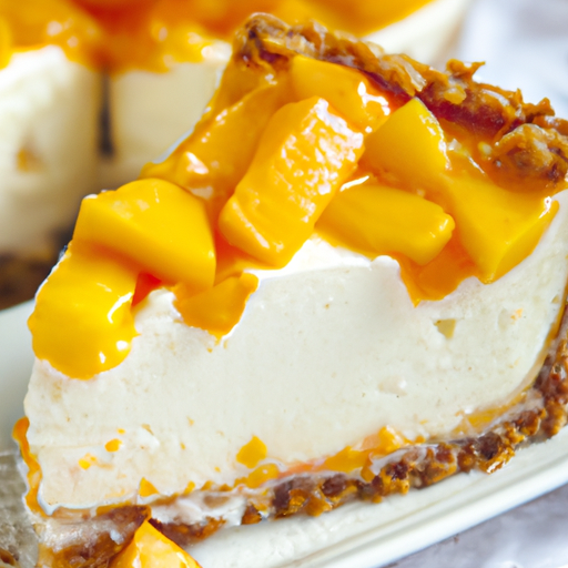 Peach-Mango Bliss Cheesecake Recipe