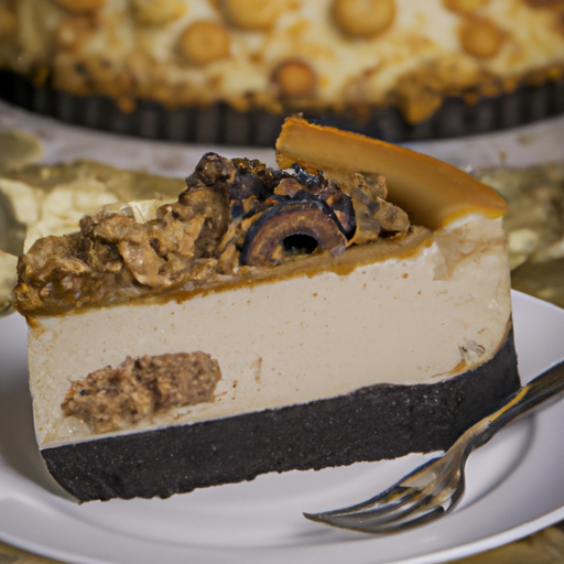 Decadent Oreo Cookies & Cream Cheesecake with Caramel Macchiato Topping