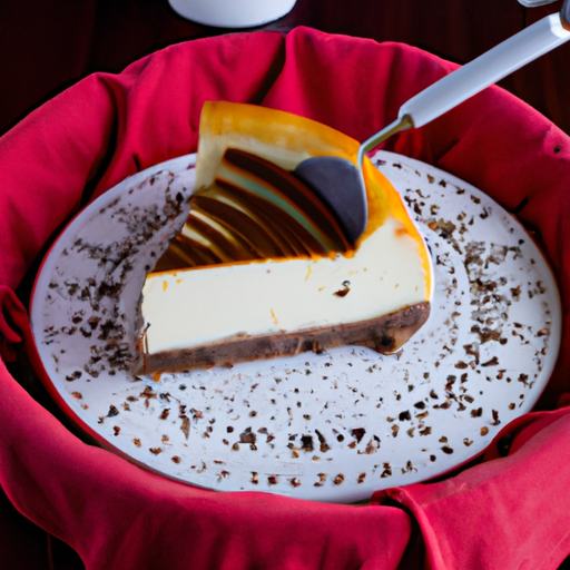 Olive Oil & Sea Salt Cheesecake with Olive Oil & Lemon Filling and Balsamic Glaze Topping