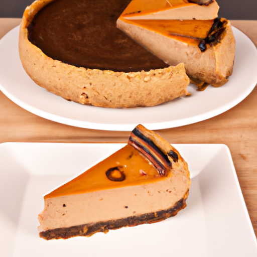 Olive Oil & Sea Salt Cheesecake with Nutmeg & Sweet Potato Filling and Kahlua & Espresso Topping