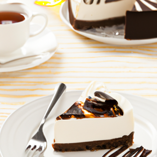 Black & White Honey Cheesecake