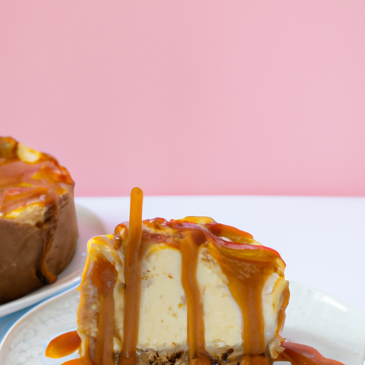 Cinnamon Roll Cheesecake with Caramel Sauce