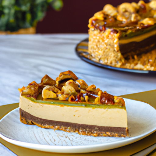 Creamy Peanut Butter and Toffee Crunch Cheesecake