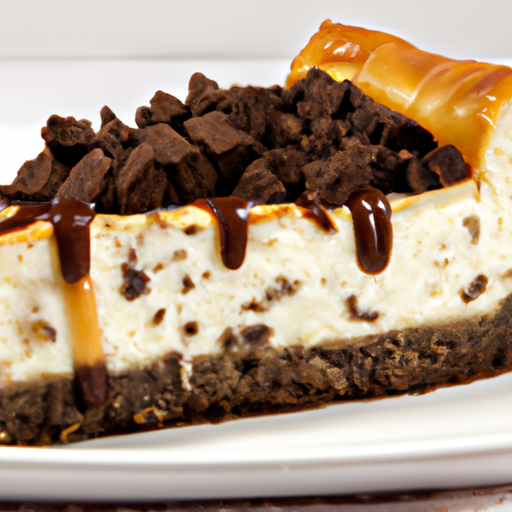 Cookies & Cream Hot Fudge Cheesecake with Cinnamon Roll Crust