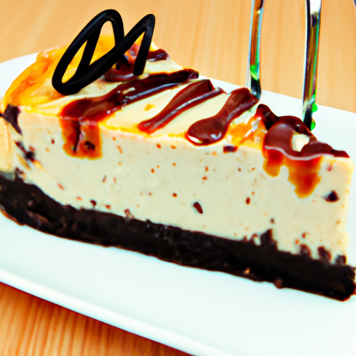 Smoked Gouda & Chive Cheesecake with Cookies & Cream Filling and Balsamic Glaze Topping