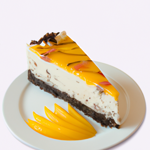 Minty Mango Chip Cheesecake