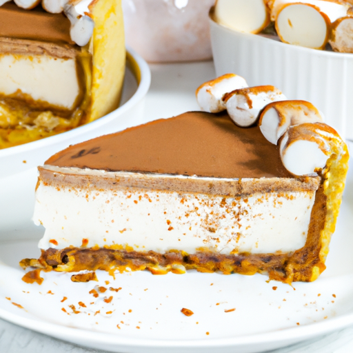 Creamy Tiramisu Cheesecake with Marshmallow Topping