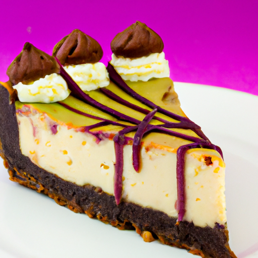 Lavender Honey Mint Chocolate Chip Cheesecake with Hot Fudge