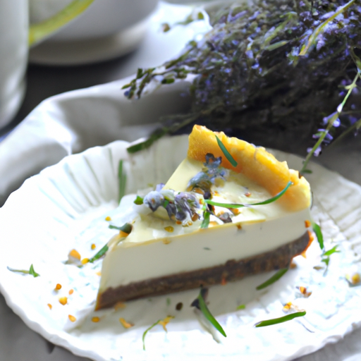 Thyme, Walnut, and Lavender Cheesecake