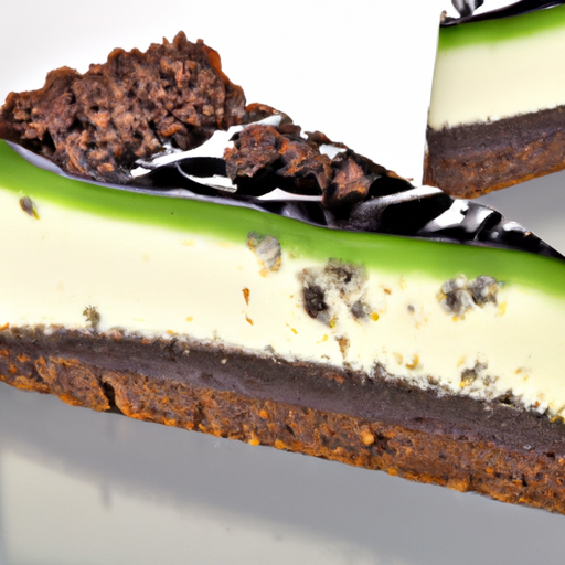 Cookies & Cream Cheesecake with Feta & Spinach Base and Cheesecake Truffle Topping