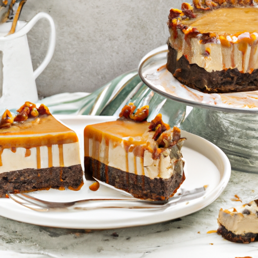 Chia-Hazelnut Toffee Cheesecake