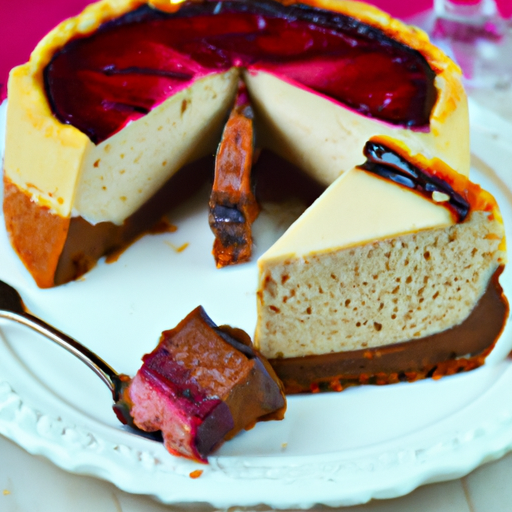 Wine & Berry Peanut Butter Cheesecake