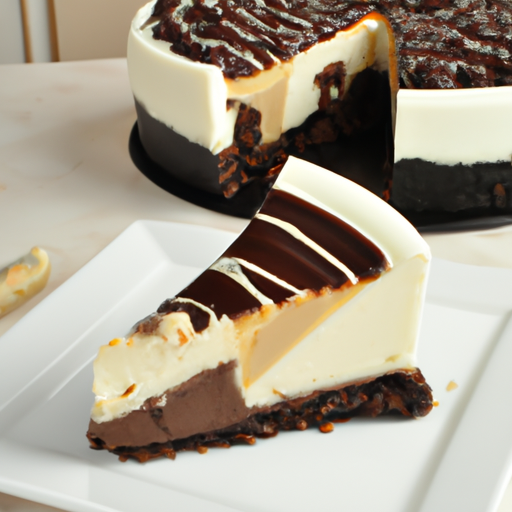 Black & White Peanut Butter Cup Cheesecake