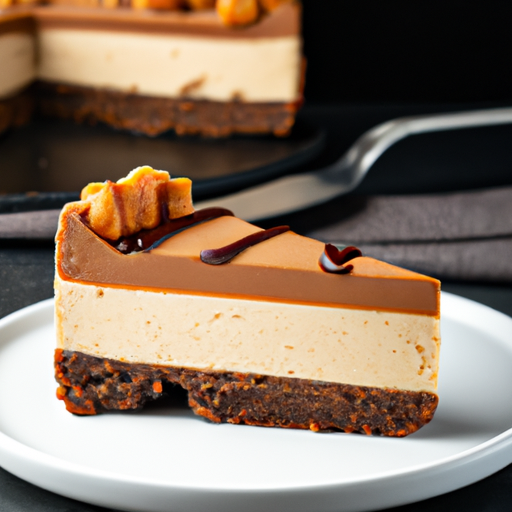 Decadent Chocolate-Hazelnut Cheesecake with Toffee Crunch Topping