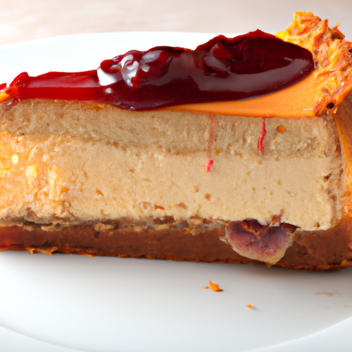 Graham Cracker Cheesecake with Fruit Compote Topping