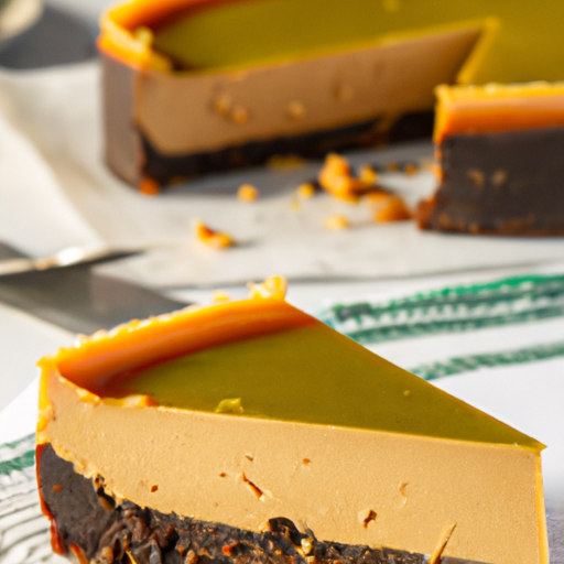 Whiskey Chocolate Peanut Butter Cheesecake with Smoked Gouda & Chive Base