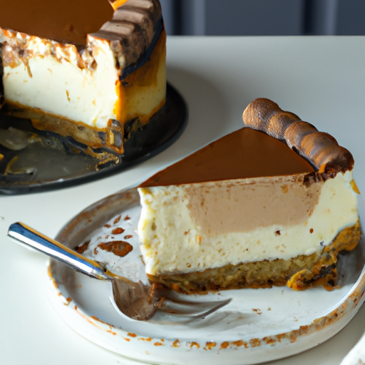 Tiramisu Cheesecake with Chocolate Ganache Topping