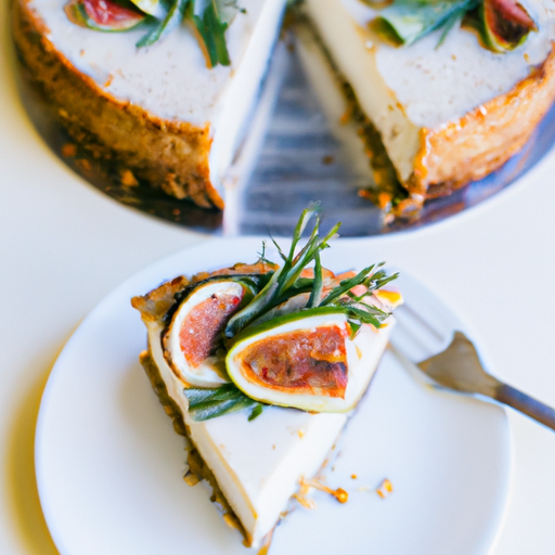 Rosemary & Fig Cheesecake with Fig & Olive Tapenade