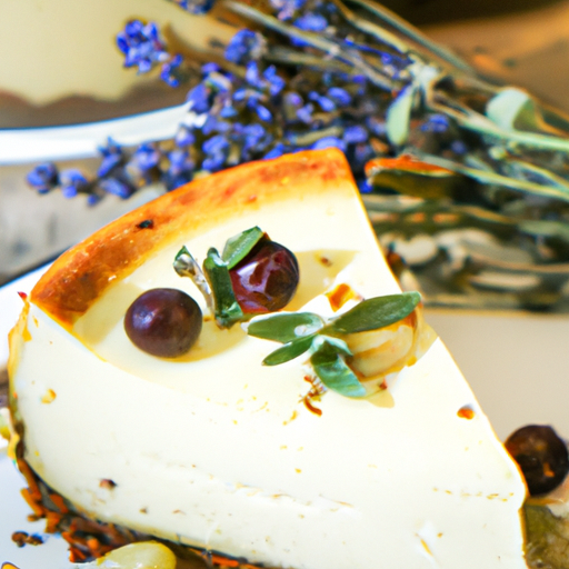 Brown Butter & Sage Cheesecake with Berries & Cream