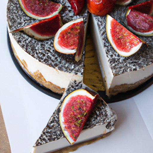 Balsamic & Strawberry Cheesecake with Chia Seeds Base and Fig & Olive Tapenade Topping