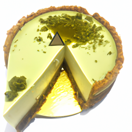 Matcha & Sesame Cheesecake with Olive Oil & Lemon filling and Cheesecake Truffle topping