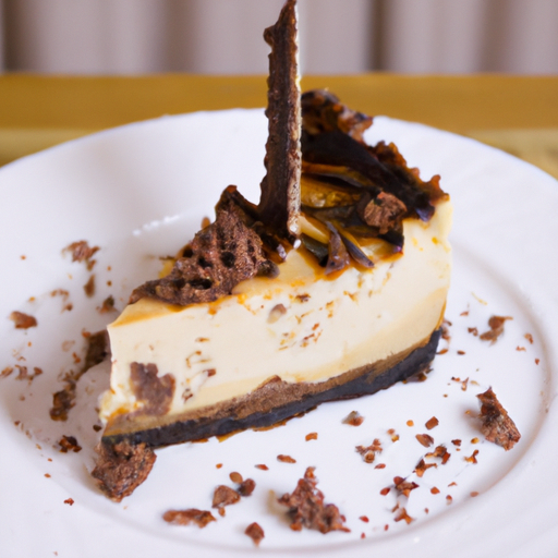 Caffeine Infused Cheesecake with Chocolate Espresso Topping