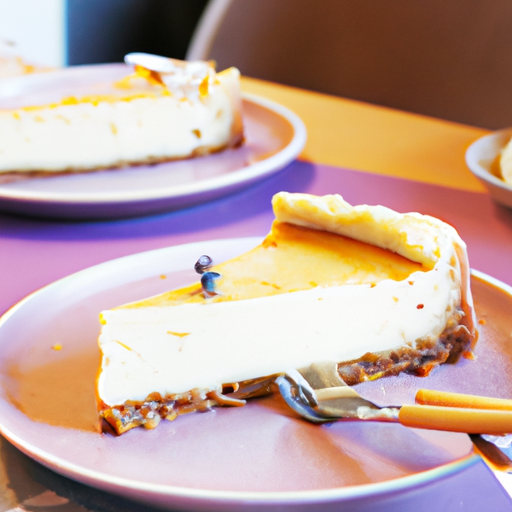 Lavender Honey Cheesecake with Greek Yogurt and Lemon Curd